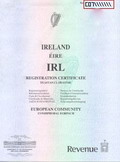 Dowód rejestracyjny z IRE